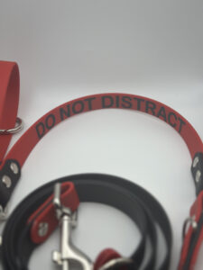 Red/Black 6ft HF leash set - PREMADE