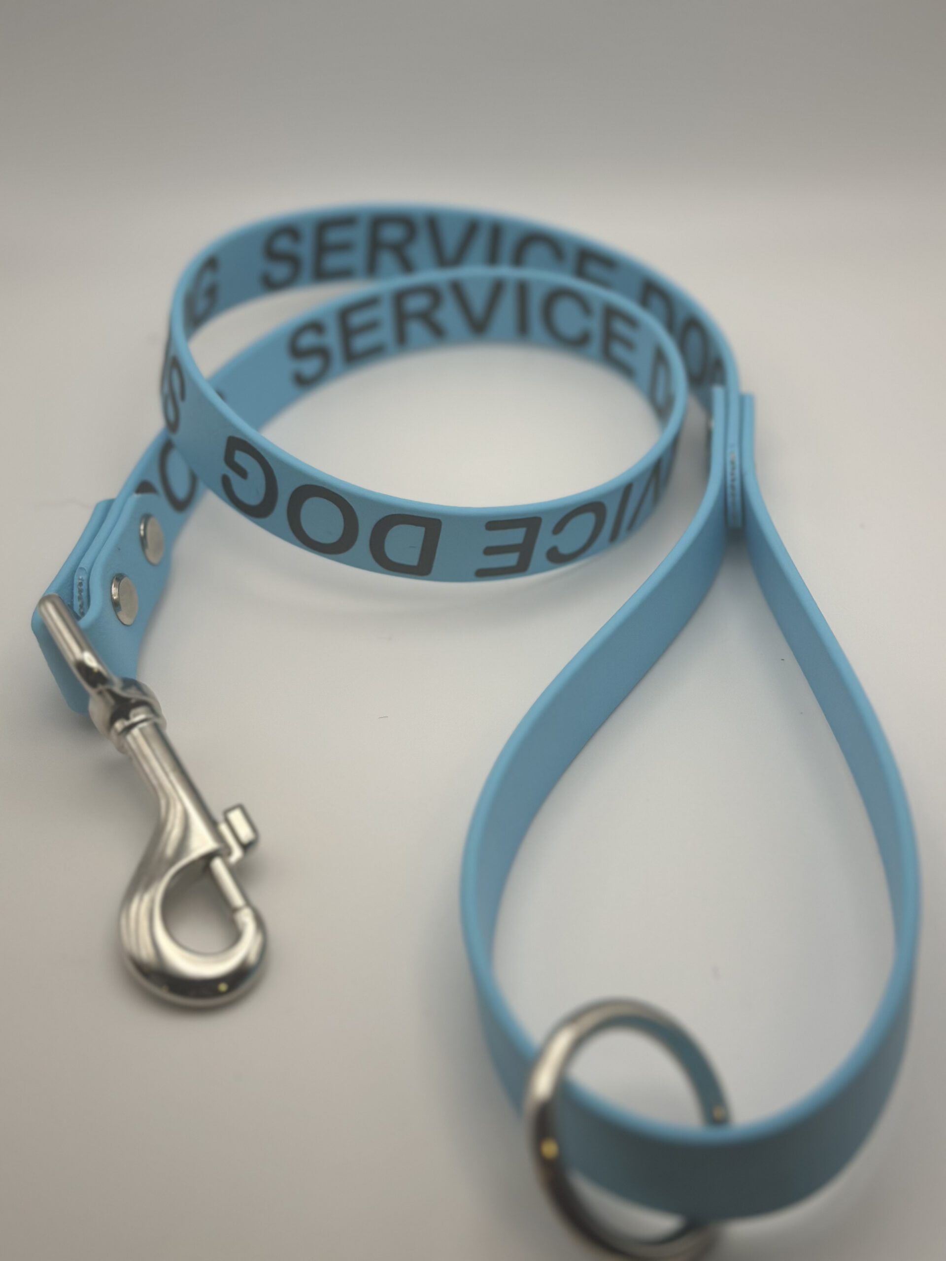 SKY BLUE Working "Service Dog" leash - PREMADE