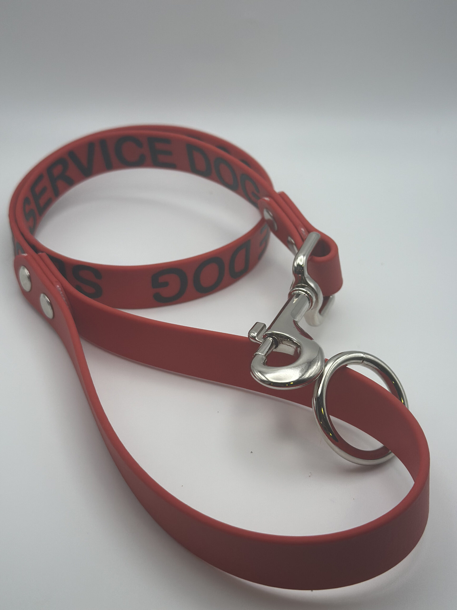 RED Working "Service Dog" leash - PREMADE