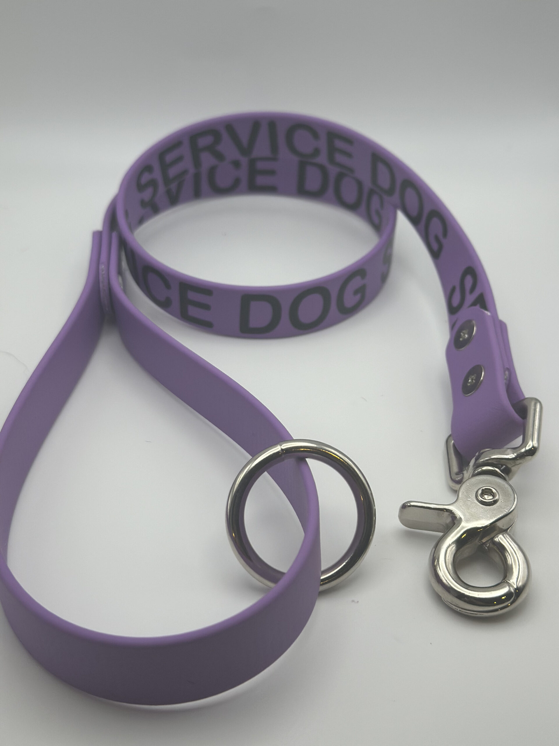 PURPLE 524 Working "Service Dog" leash - PREMADE